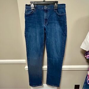 Men's Blue Jeans 👖 Sz 36 34 George Relaxed EUC